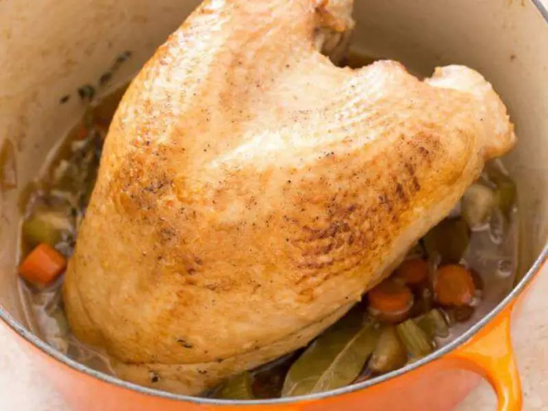 Recette turkey breast en cocotte avec la sauce